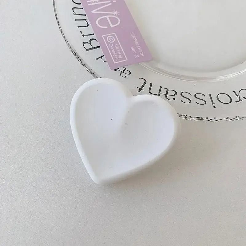 Ins Style Heart Silicone Phone Grip Bracket
