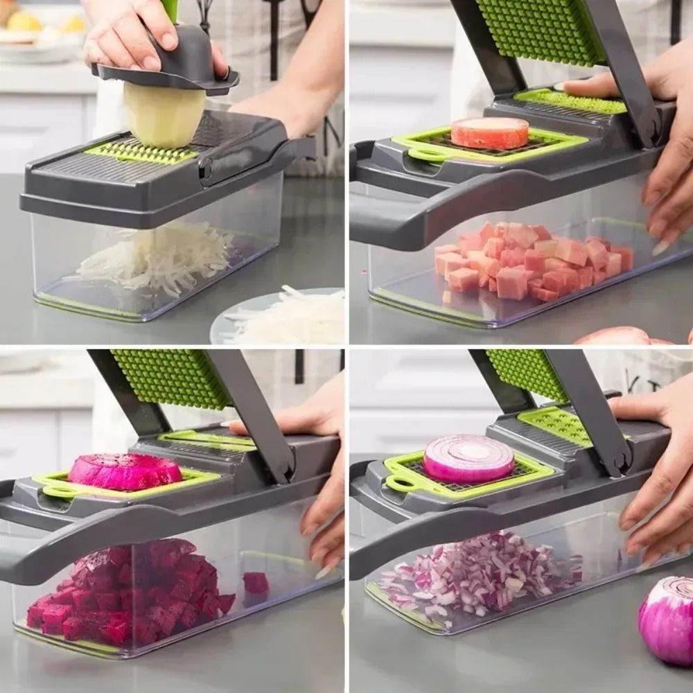 Multifunctional Vegetable Chopper 14 in 1 16 in 1 Kitchen Cutter Slicer Dicer Tool
