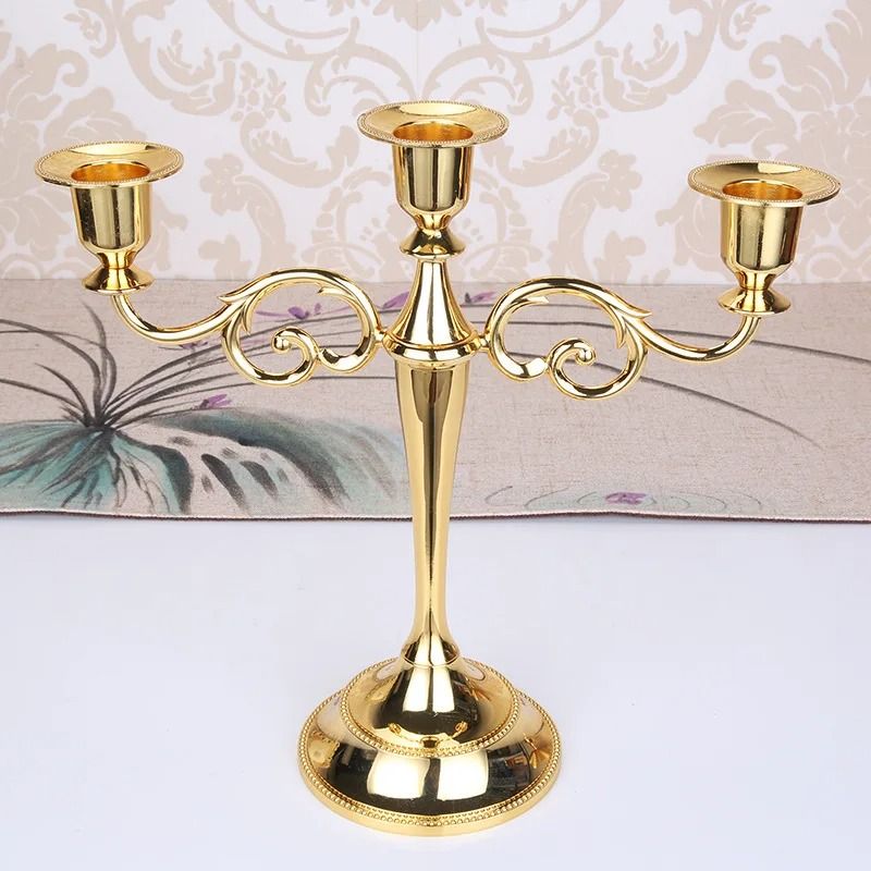 Retro 3-Arm Metal Candelabra