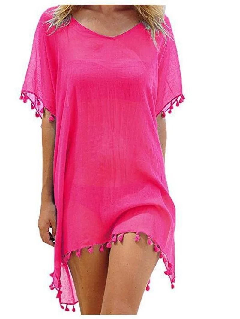 Women Summer Lace Crochet Beach Cover Up