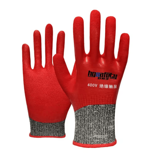 Ultrathin Electrician Insulating Gloves for 400V Protection with Touchscreen Compatibility