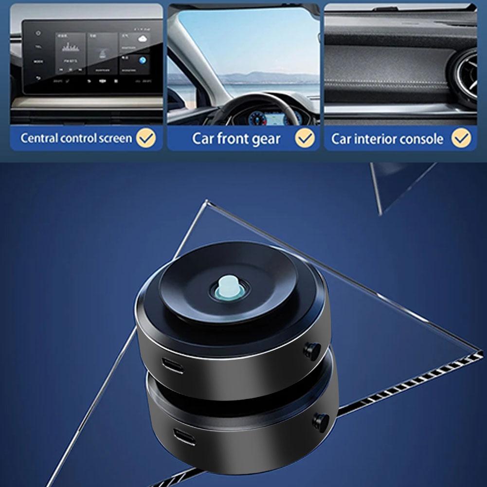Magnetic Car Phone Holder, Universal Adsorption Mount, Black Technology Vacuum Bracket for iPhone Samsung