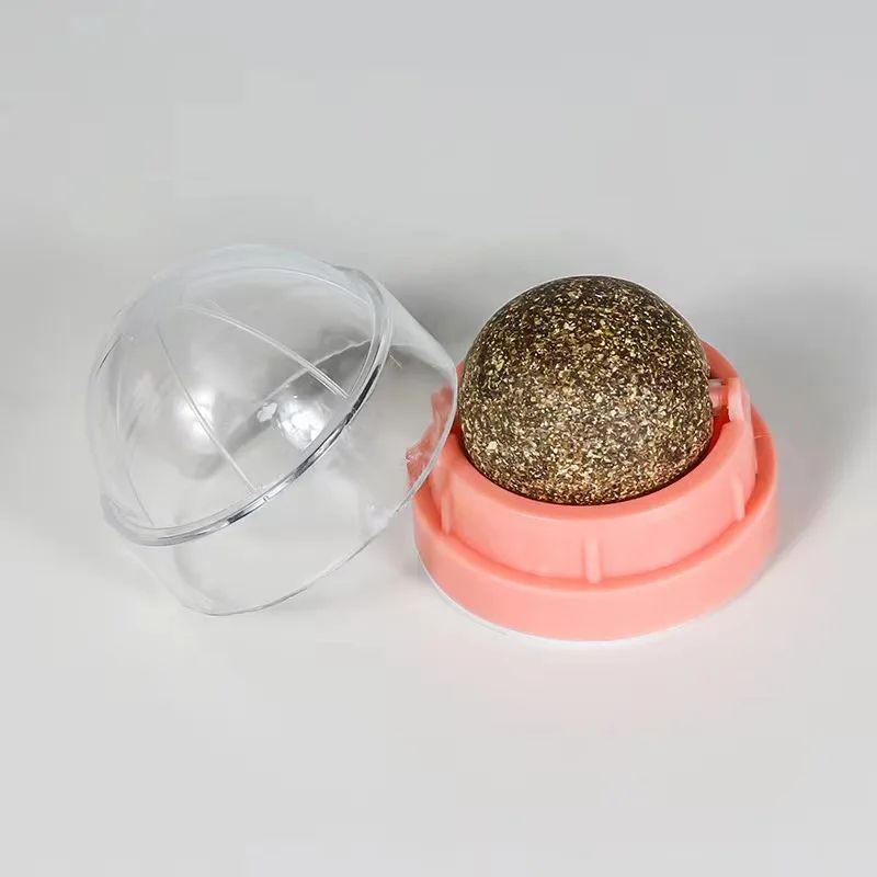 Wall-Mounted Catnip Ball Toy – Natural Cat Grass Treat & Self-Grooming Scratcher