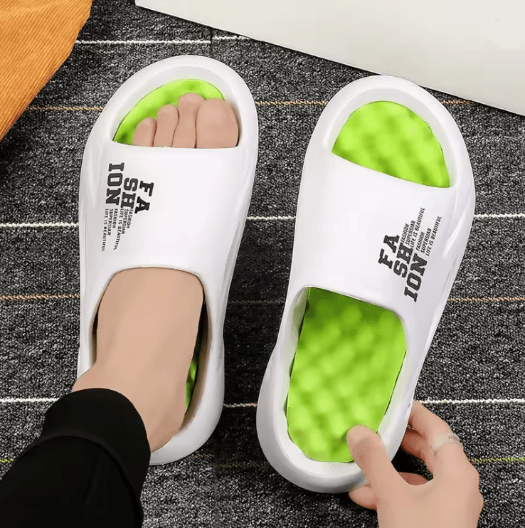 OceanStep Mens Massage Soft Sole Slides Lightweight Sandals