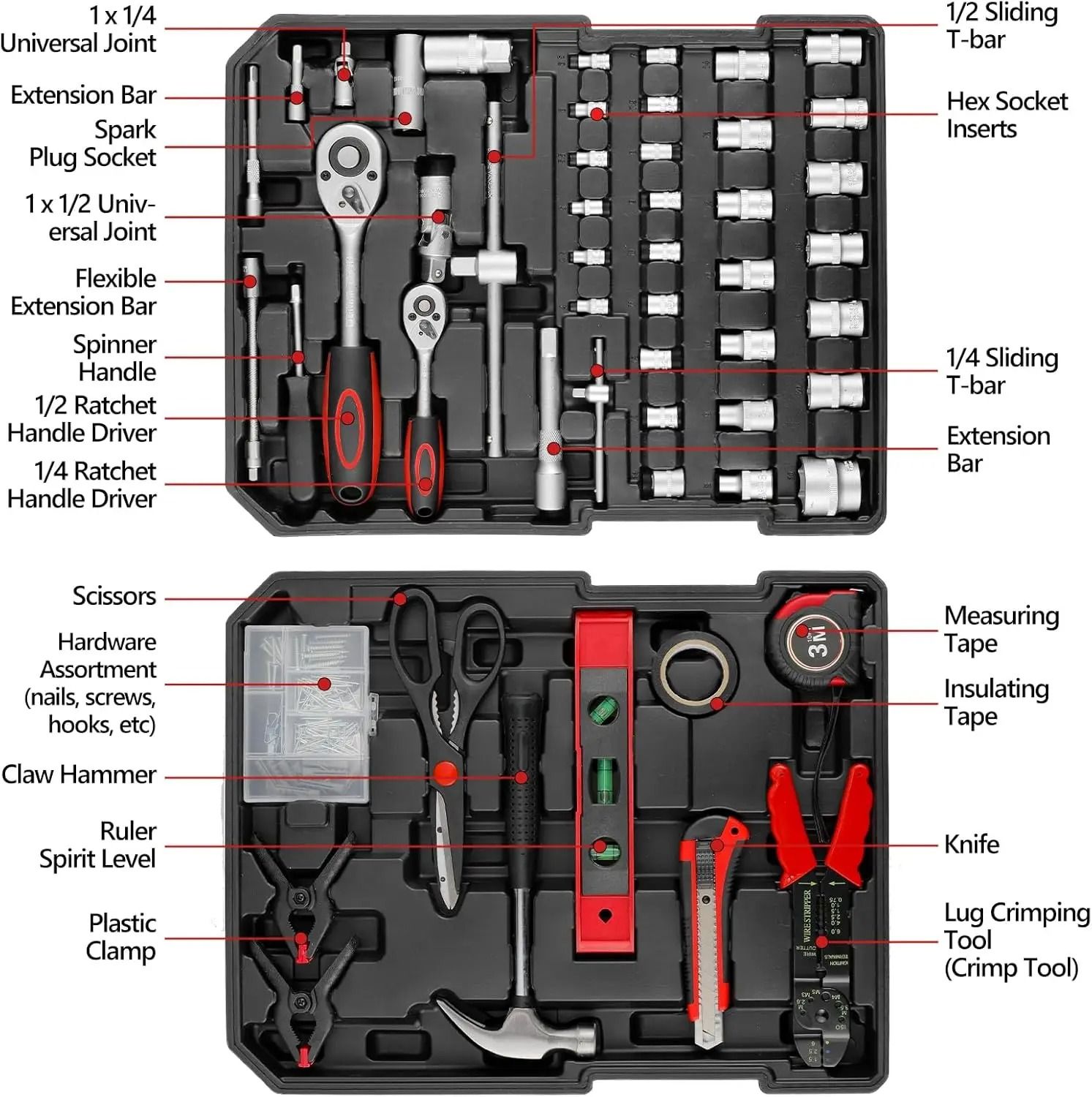 799-Piece Master Home Repair Tool Set – Professional Trolley Case Edition