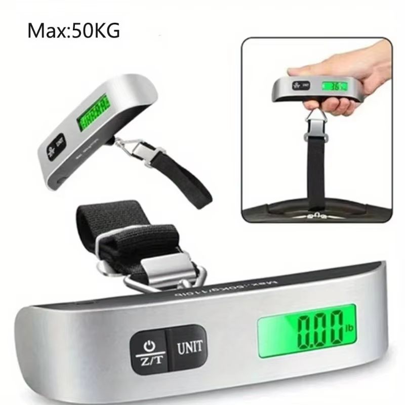 Digital Portable Luggage Scale – 110 lb/50 kg Hanging Suitcase Weighing Scale with LCD Display