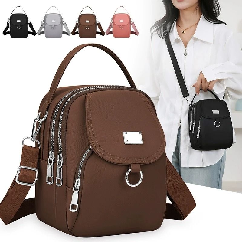 FlexLite Nylon Crossbody Bag Lightweight Mini Shoulder Bag for Women