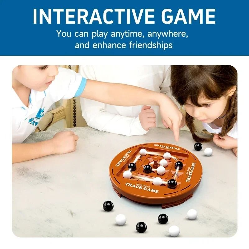 Logic Chess Track Game Two Player Strategy Brain Training Toy