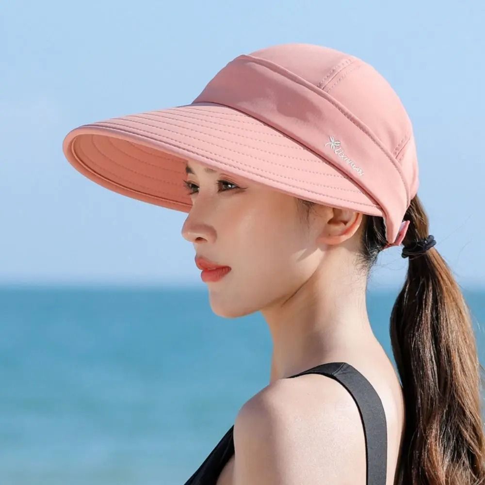 Womens Summer Sun Hat – Detachable Empty-Top Ponytail Cap – High-Yield UV Interaction Hub