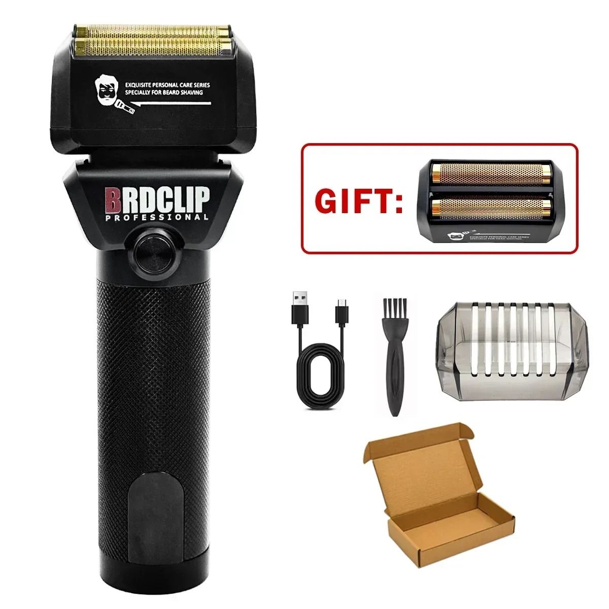 BRDCLIP 363 7000RPM Double Ring Reciprocating Shaver with LED Display