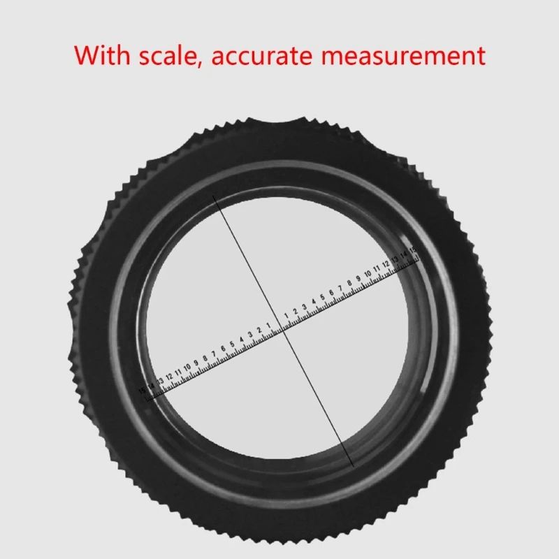 10X Handheld Magnifying Loupe with Scale