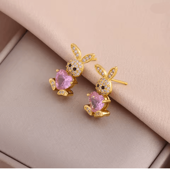 BunnyGleam Stainless Steel Jewelry Set