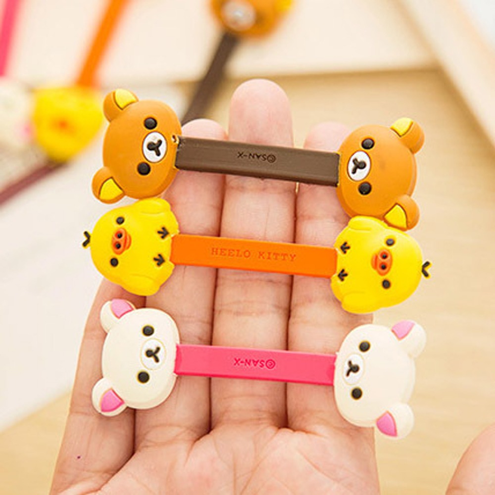 Phone Wire Cord Organizer Cartoon Chopper USB Cable Winder Protector Earphone Management Clip