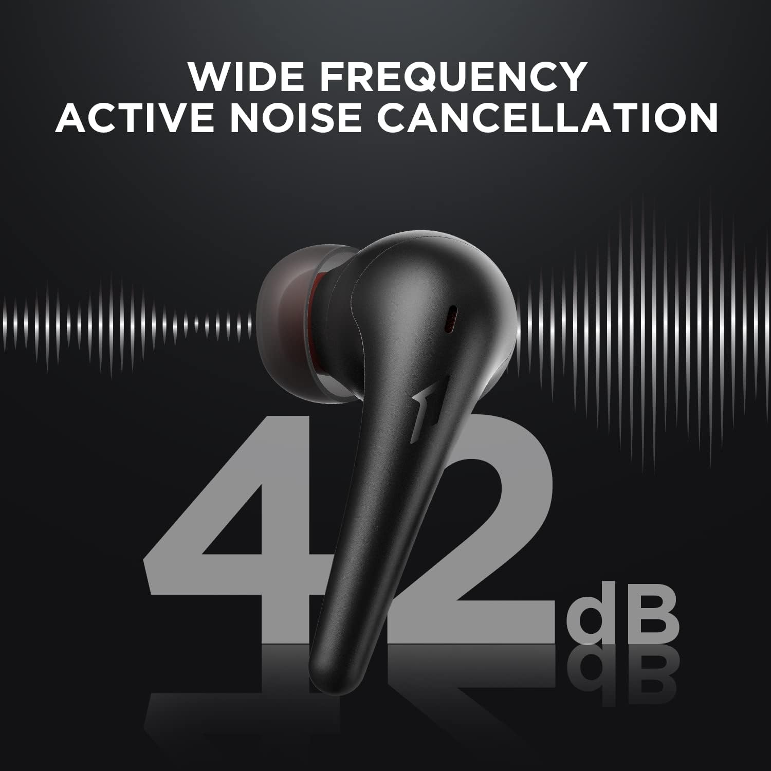 Noise Cancelling Bluetooth Earbuds with Clear Calls Wireless Charging and Extended Playtime
