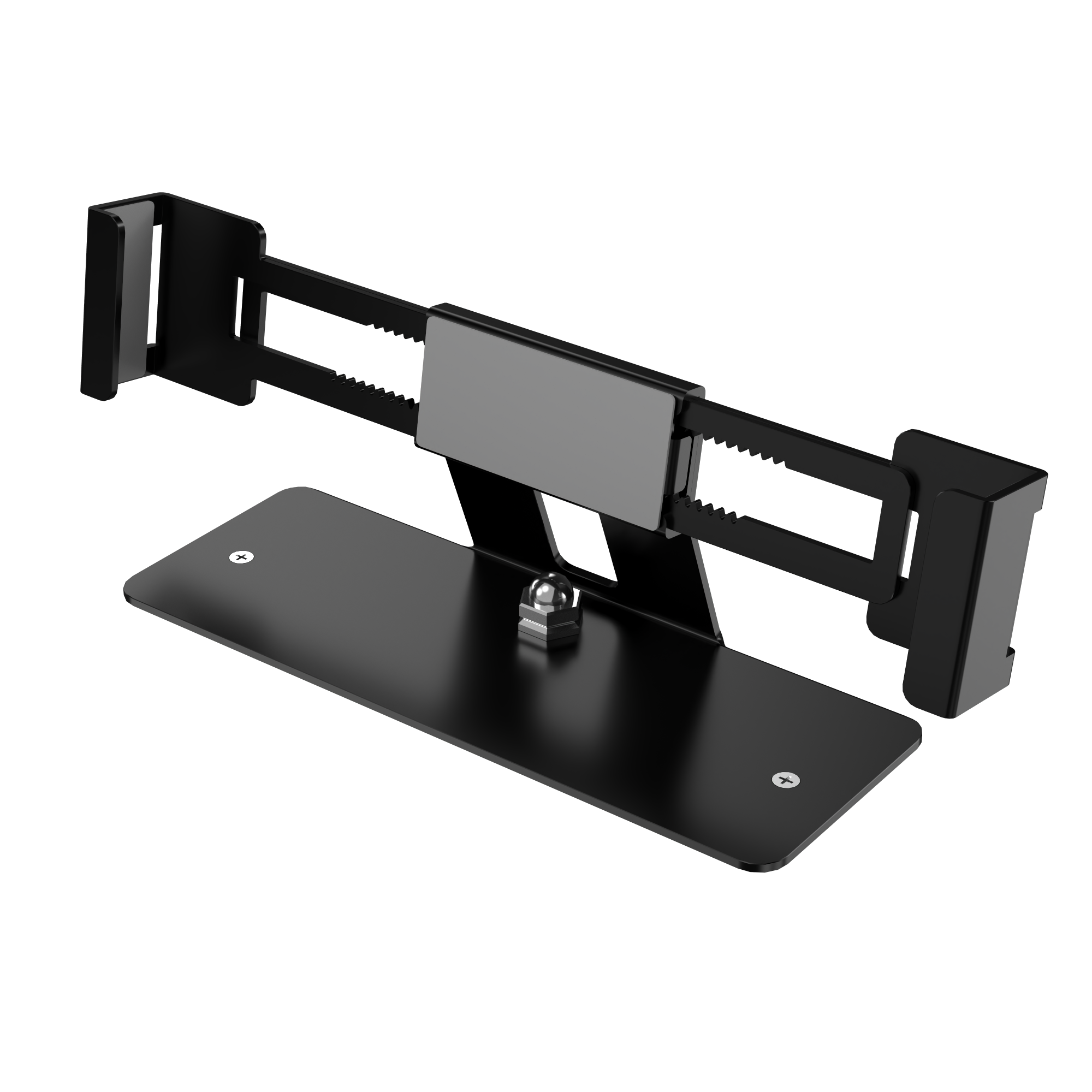 Anti Theft Aluminum Laptop Stand, Security Lock with Key, 13-19 inch Display Holder, Laptop Tablet Bracket