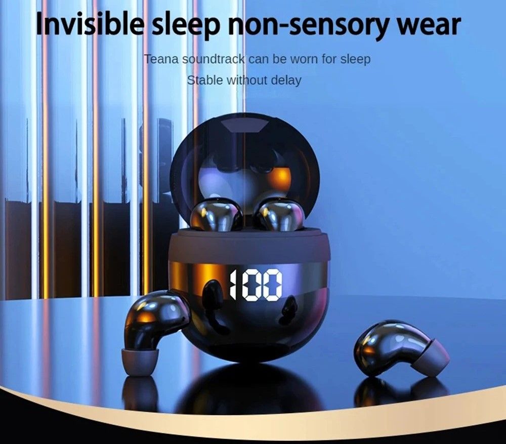 Mini Invisible Wireless Headphones with Noise Cancellation and HD Audio