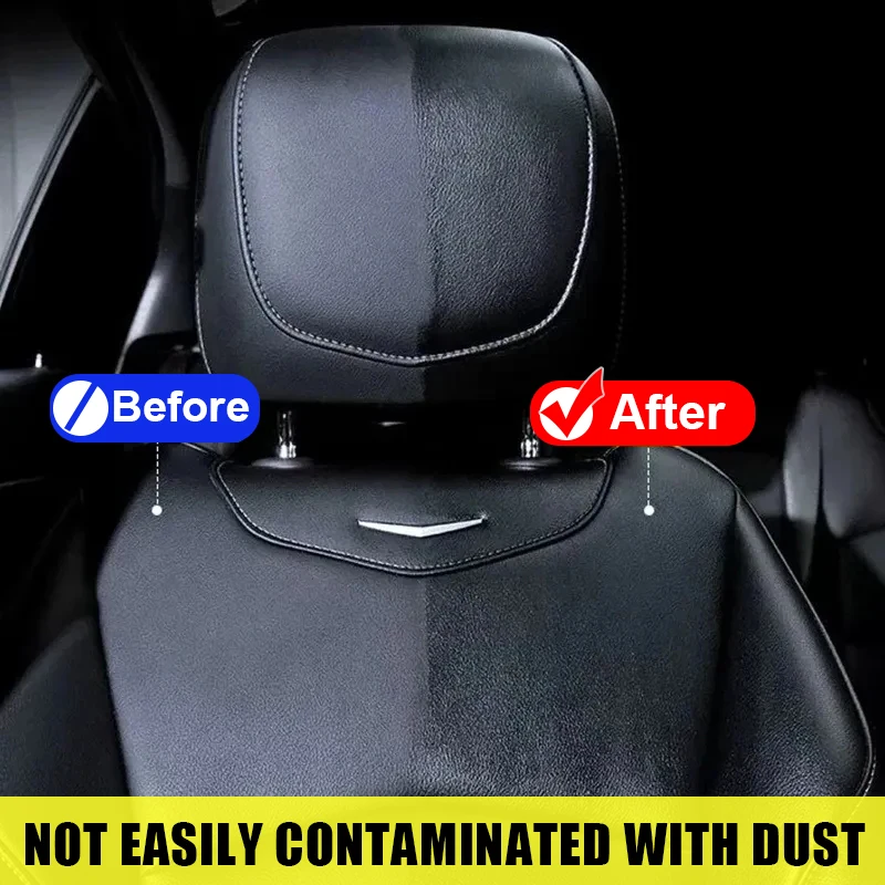 Car Plastic Restorer Long Lasting Gloss & Leather Revitalizer Auto Polish & Trim Cleaner