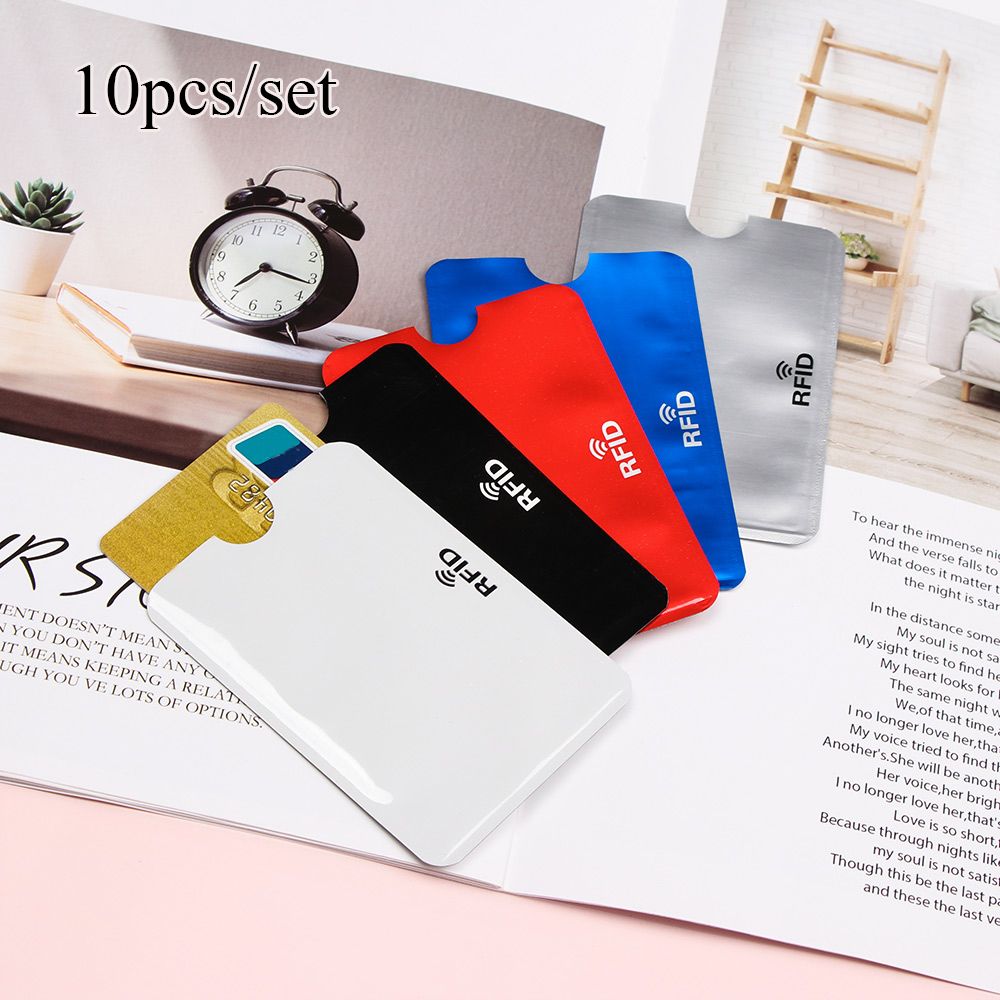 RFID Slim Credit Card Protector, Anti Theft Blocking Bank Card Case, Safety Skin Holder Sleeves