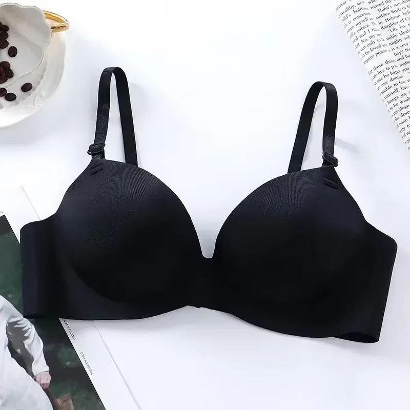 Women's Seamless Push-Up Wireless Bralette Breathable 3/4 Cup Lingerie