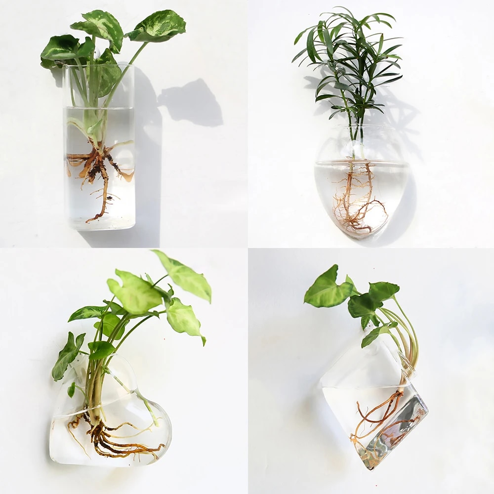 Fashion Glass Flower Vase Terrarium Fish Tank Aquarium - Home Garden Decoration