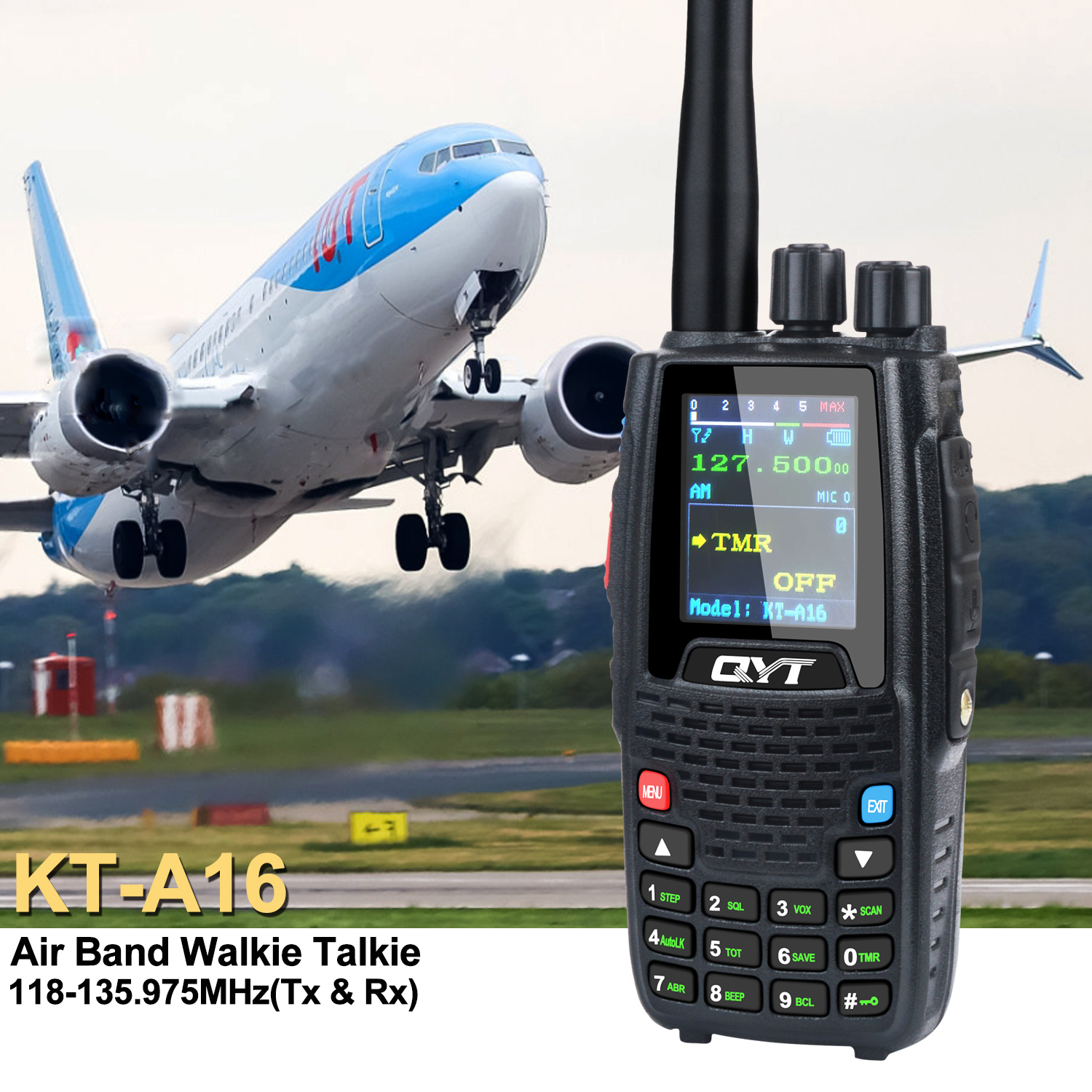 Air Band Walkie Talkie Channel with NOAA Weather & Aviation Radio