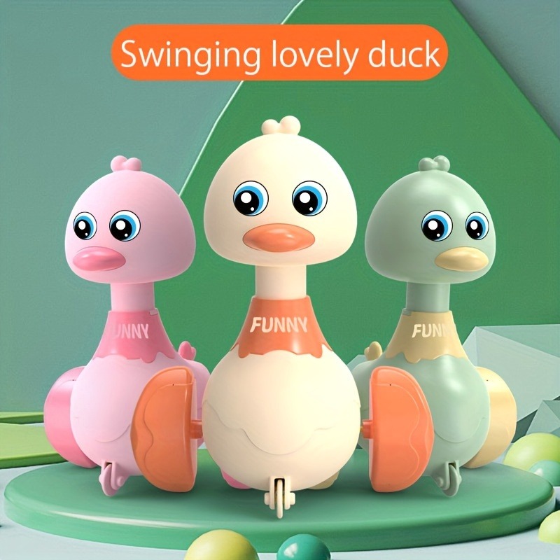 Pull Back Cars Toys for Toddlers, Baby Toy Cars, Cute Duck Car Educational Toys