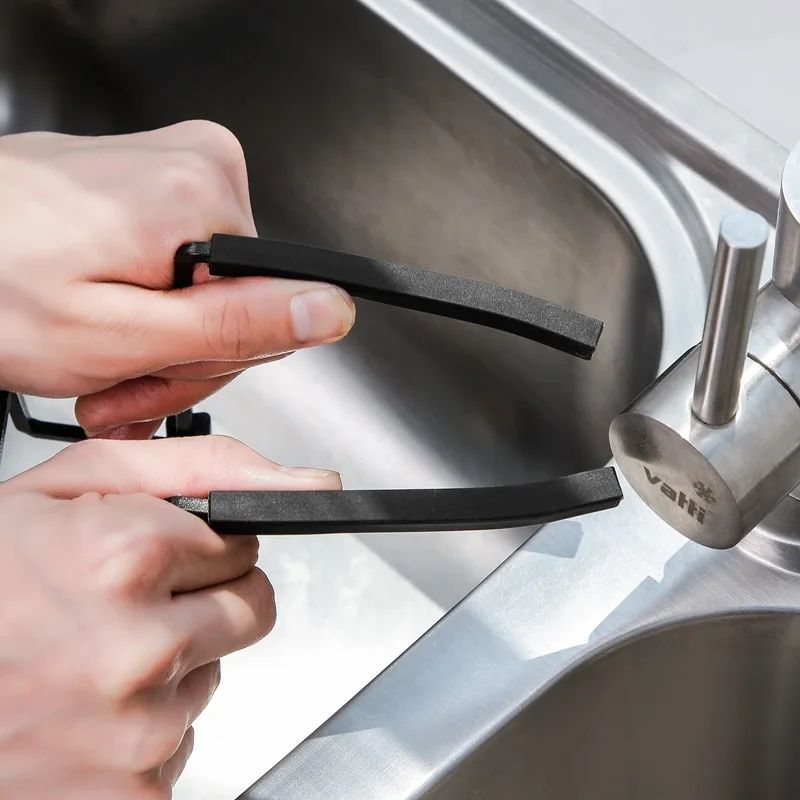 Wall Mounted Sink Organizer Rack for Sponge and Soap Storage