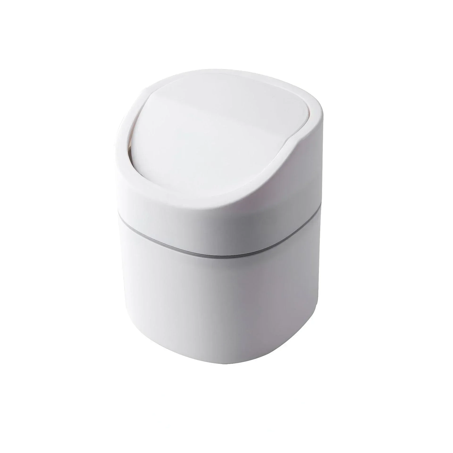 Mini Small Waste Bins Home Table Desktop Garbage Basket Plastic Trash Can Office Supplies Dustbins Barrel Box Sundries