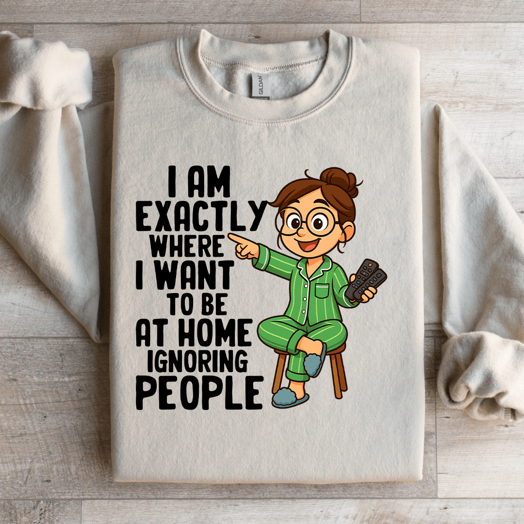 I Am Exactly Where Sweatshirt
