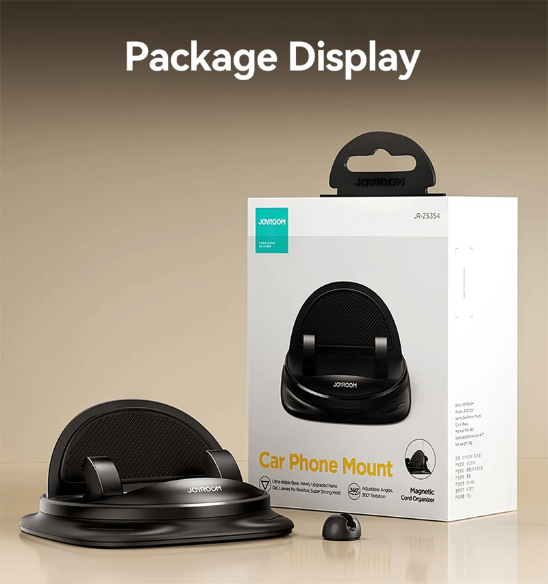 Dashboard Car Phone Holder with 360 Degree Rotation and Non Slip Silicone Mount
