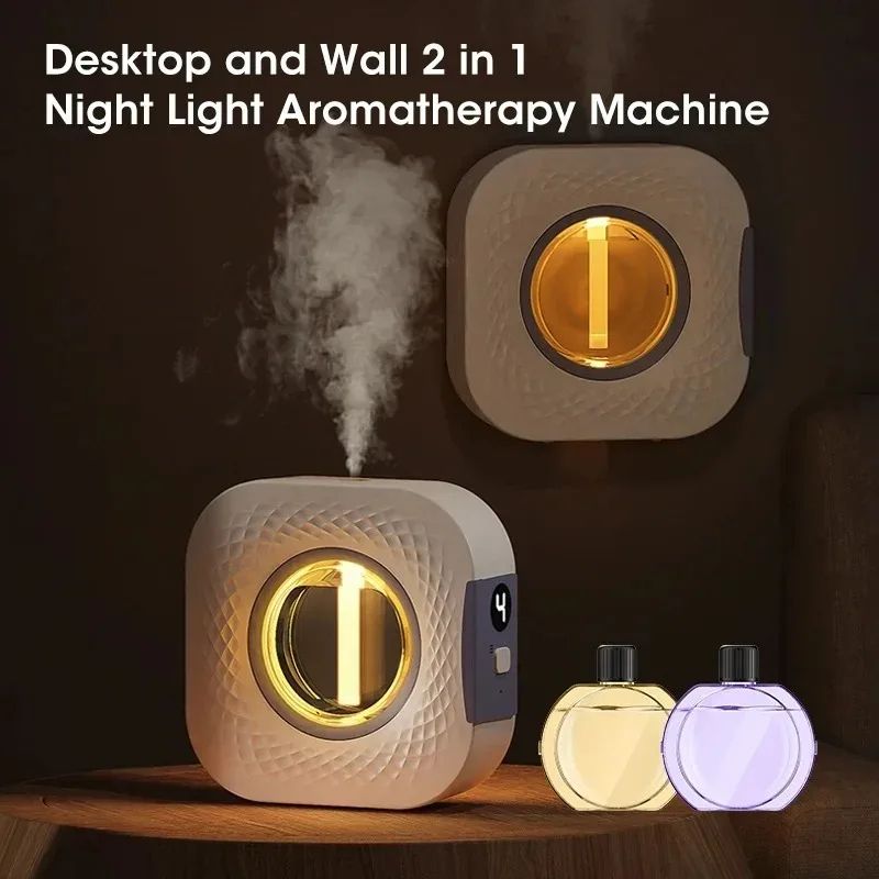 Mini Aromatherapy Air Purifying Diffuser – Wall-Mounted Fragrance Humidifier with Hilton Lavender Oil