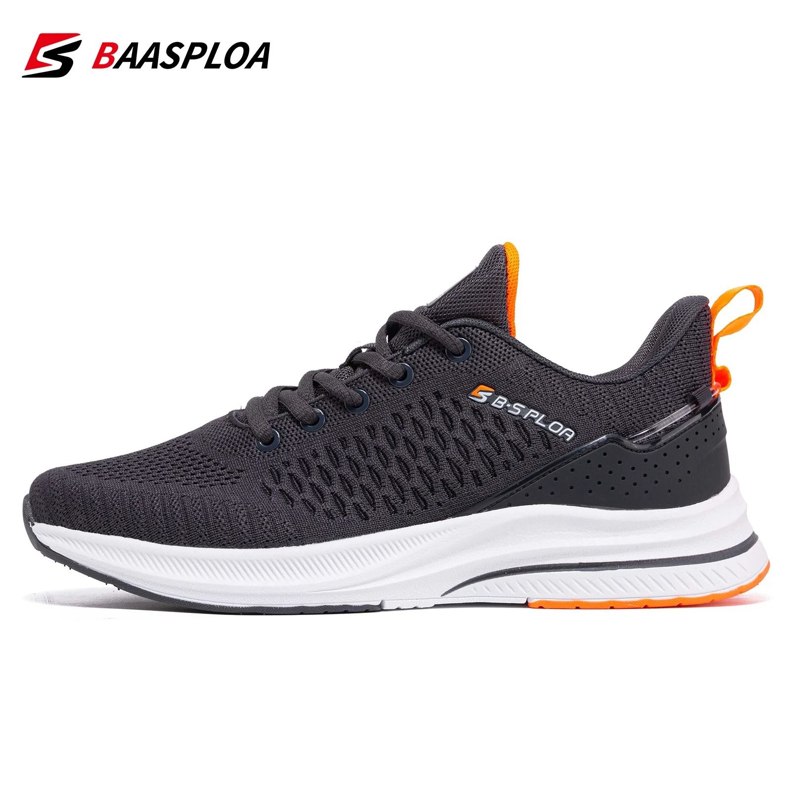 Lightweight Breathable Mesh Running Shoes for Men with Cushioned Sole and Lace Up Comfort for Casual or Outdoor Sports