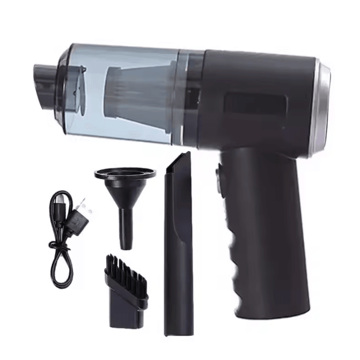 3-in-1 USB Rechargeable Mini Car and Household Vacuum Cleaner with Suction, Blowing, and Vacuuming