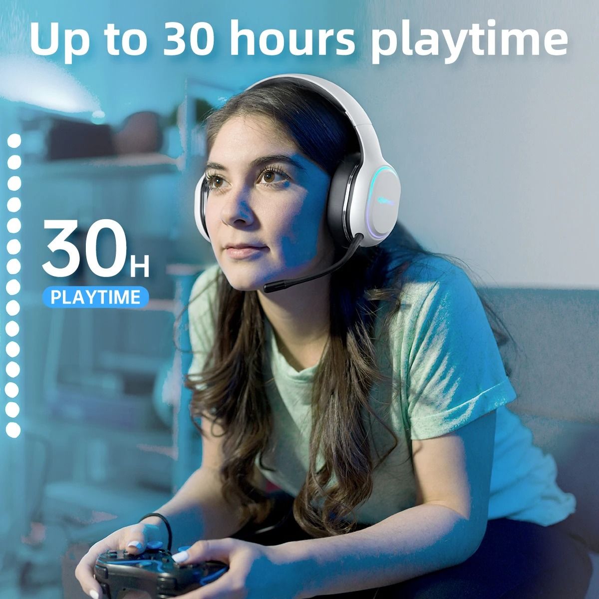 Kofire UG05 Wireless Gaming Headset with Vibration and Mic