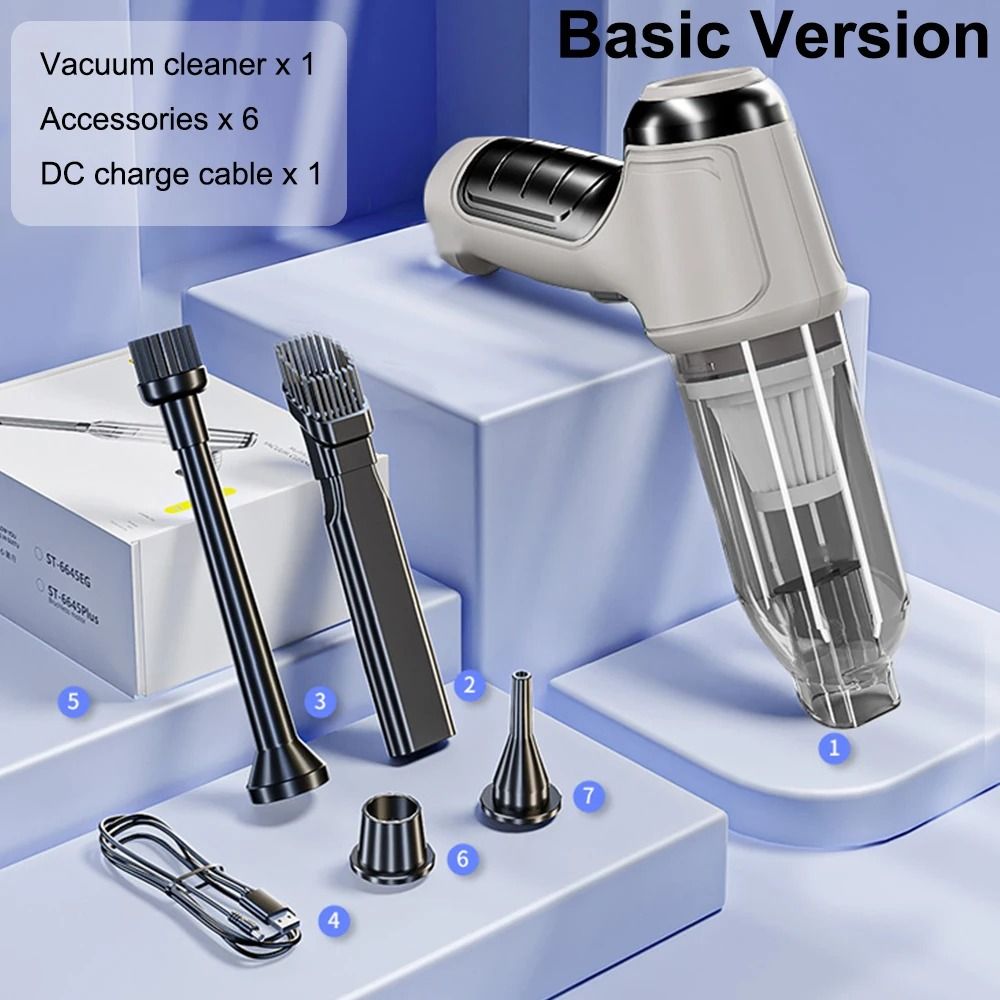 Wireless Car Vacuum Cleaner Portable Cordless Handheld Cleaner with Strong Suction