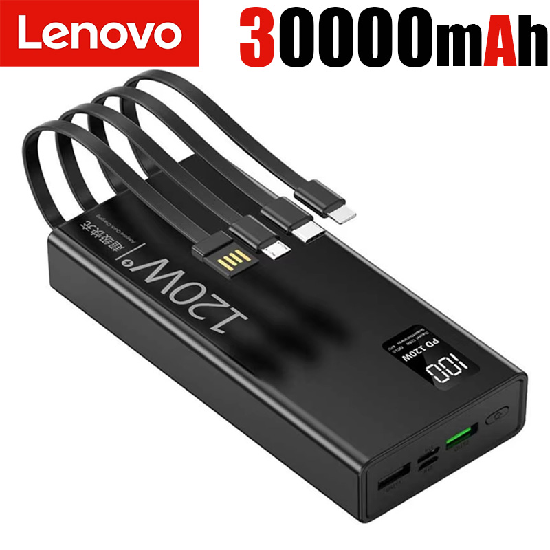 High Capacity Power Bank with Fast Charging Cables