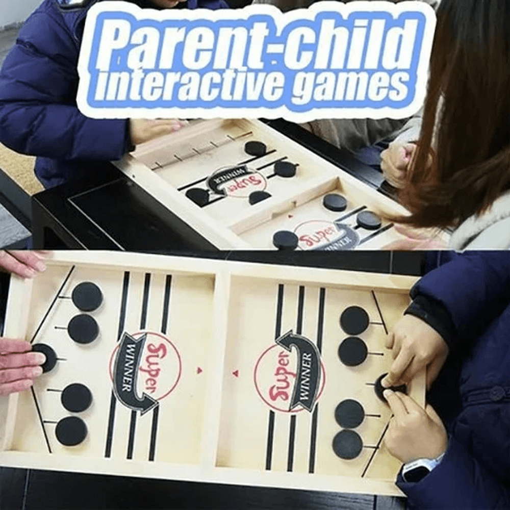 Desktop Battle Wooden Sling Hockey Game