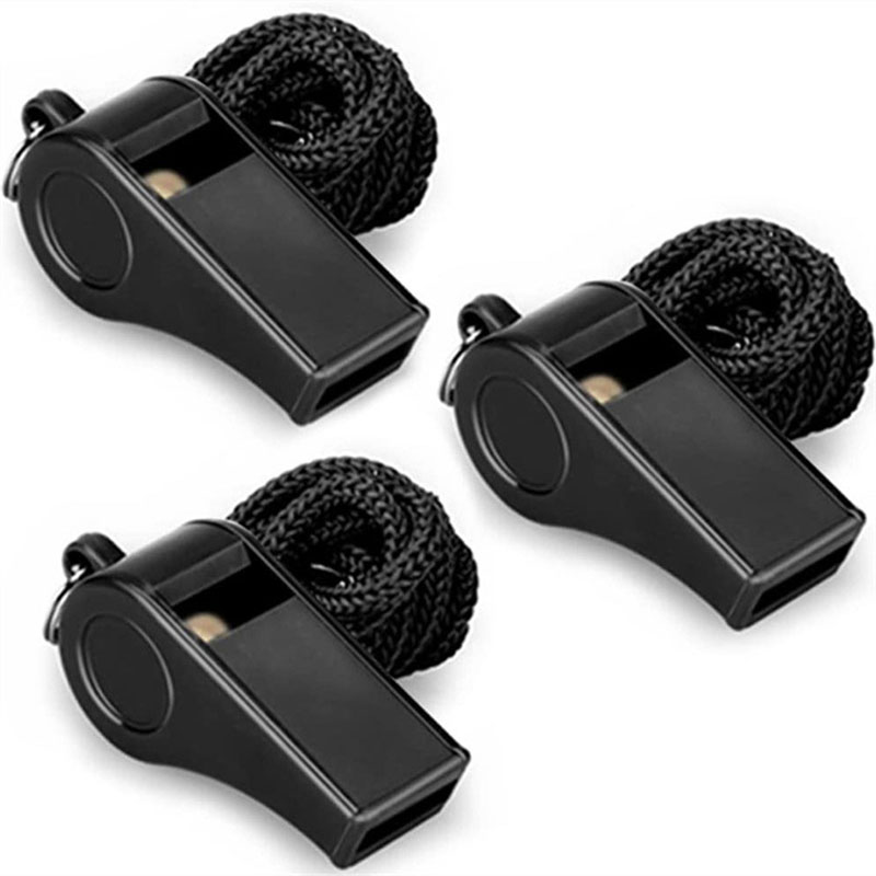 Pro Sports Referee Whistle with Lanyard Loud Safety Emergency Whistle for Outdoor & Coaching