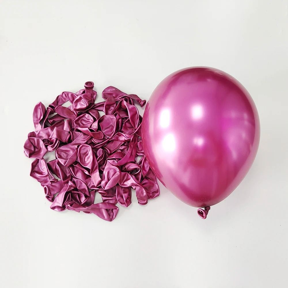 10-Piece 10-Inch Metallic Chrome Latex Balloons