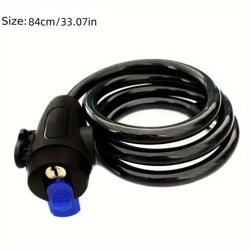 Heavy Duty Motorcycle and Bicycle Chain Lock with Keys Anti Theft Security Cable