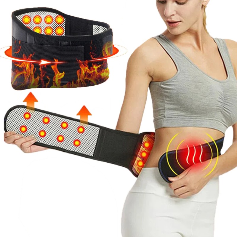 Adjustable Neoprene Double Pull Lumbar Support Belt for Back Pain Relief