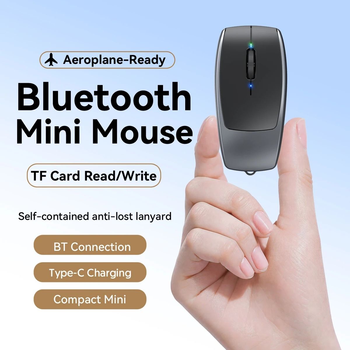 Compact Rechargeable Bluetooth Mini Mouse