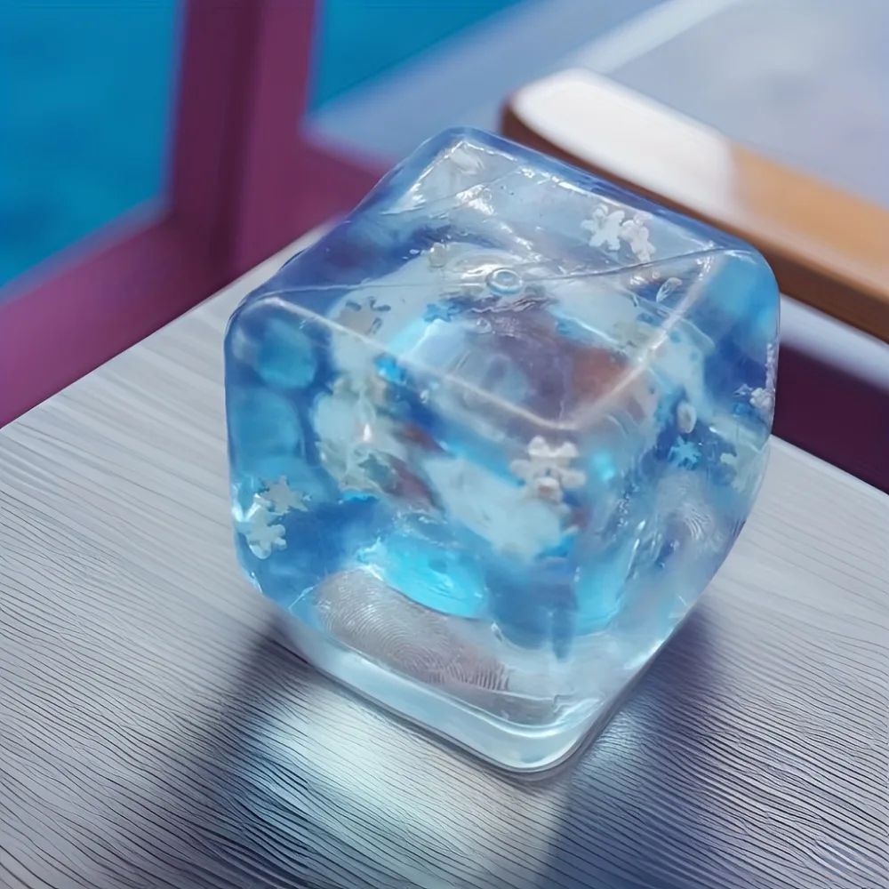 Squishy Ice Cube Stress Ball – Cool Squeeze Anxiety Relief Toy