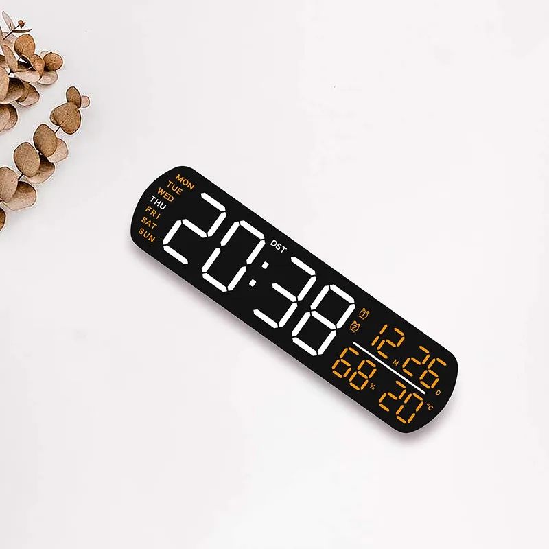 LED Digital Alarm Clock with Temperature and Humidity