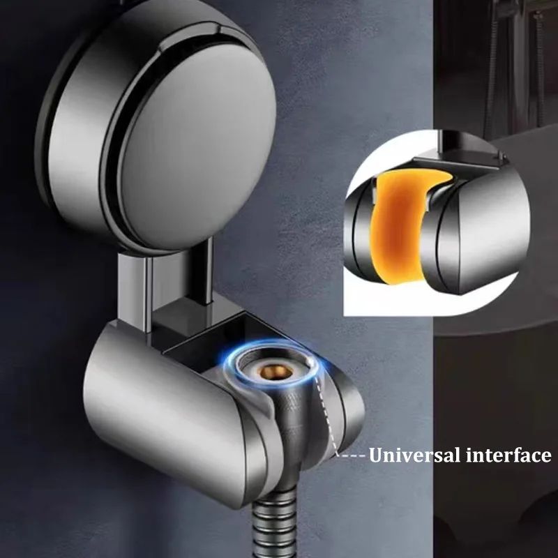 Adjustable Shower Head Holder Suction Cup Wall Mount Bracket