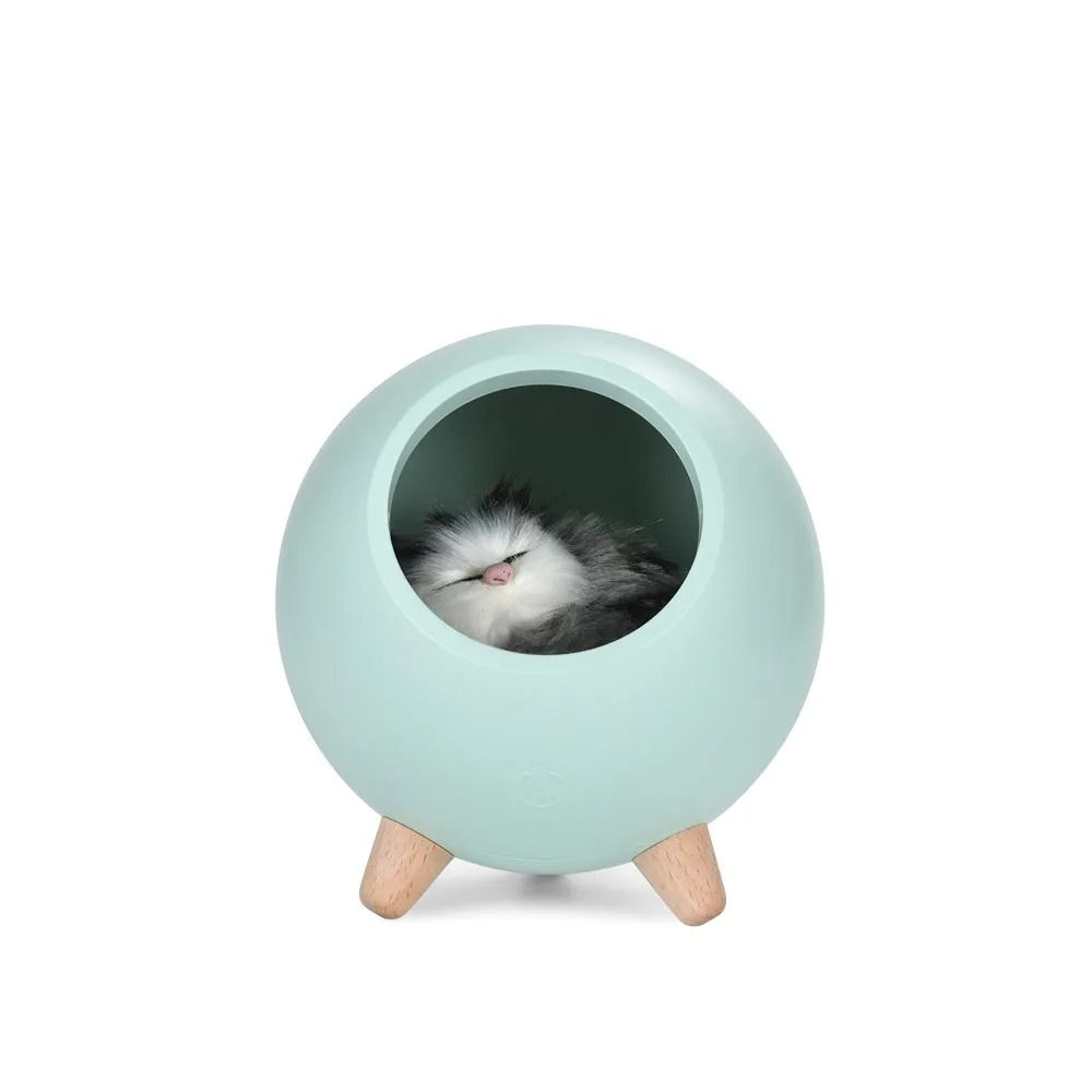Whiskers-in-the-Woods Kitten Nest Lamp
