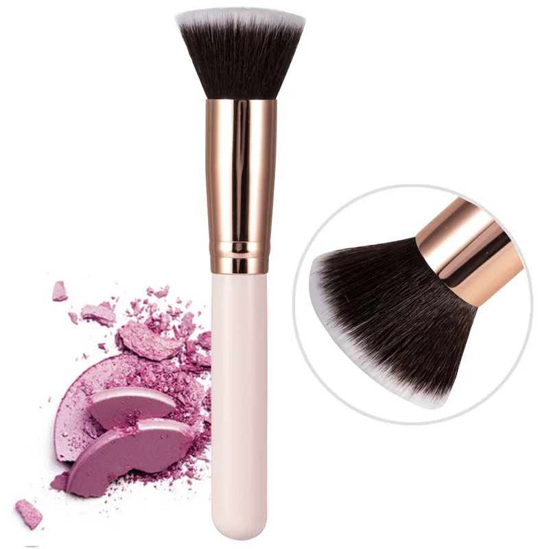 Flat Top Kabuki 1PCS Makeup Brush, Foundation for Liquid Cream, Powder Contour Blending Cosmetic Beauty Tool