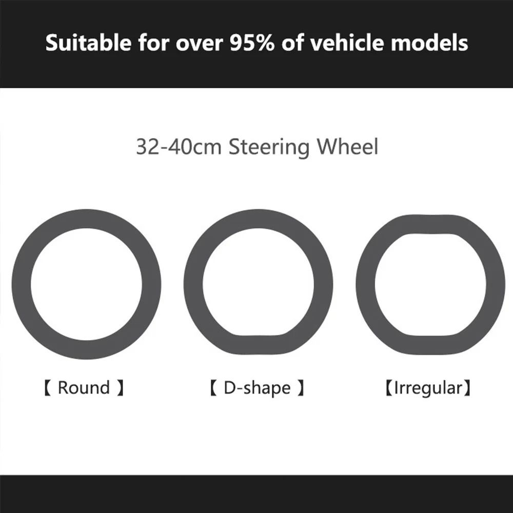 Universal Silicone Steering Wheel Cover Soft Elastic Grip