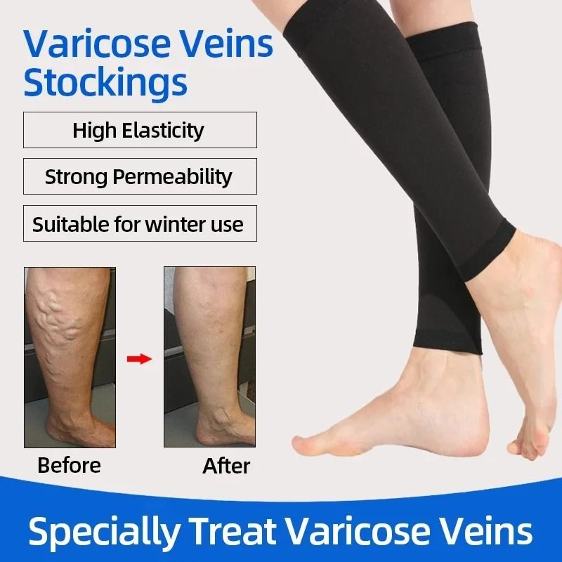 Compression Sleeves Medical Gradient Footless Calf Socks 20-30mmHg