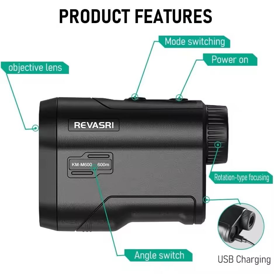 600Yard Golf Laser Rangefinder – Precision Targeting with Slope & Flag Lock